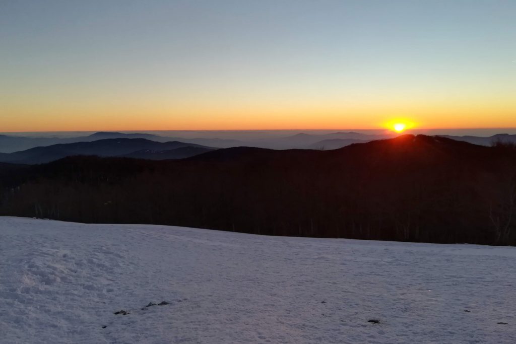 Escursione in ciaspole al tramonto