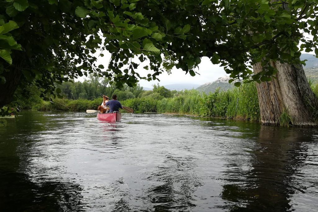 escursione in kayak sul Fiume Cavata